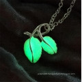 2016 Fashion Jewelry Lumionous necklace leaf Shape Necklace Women